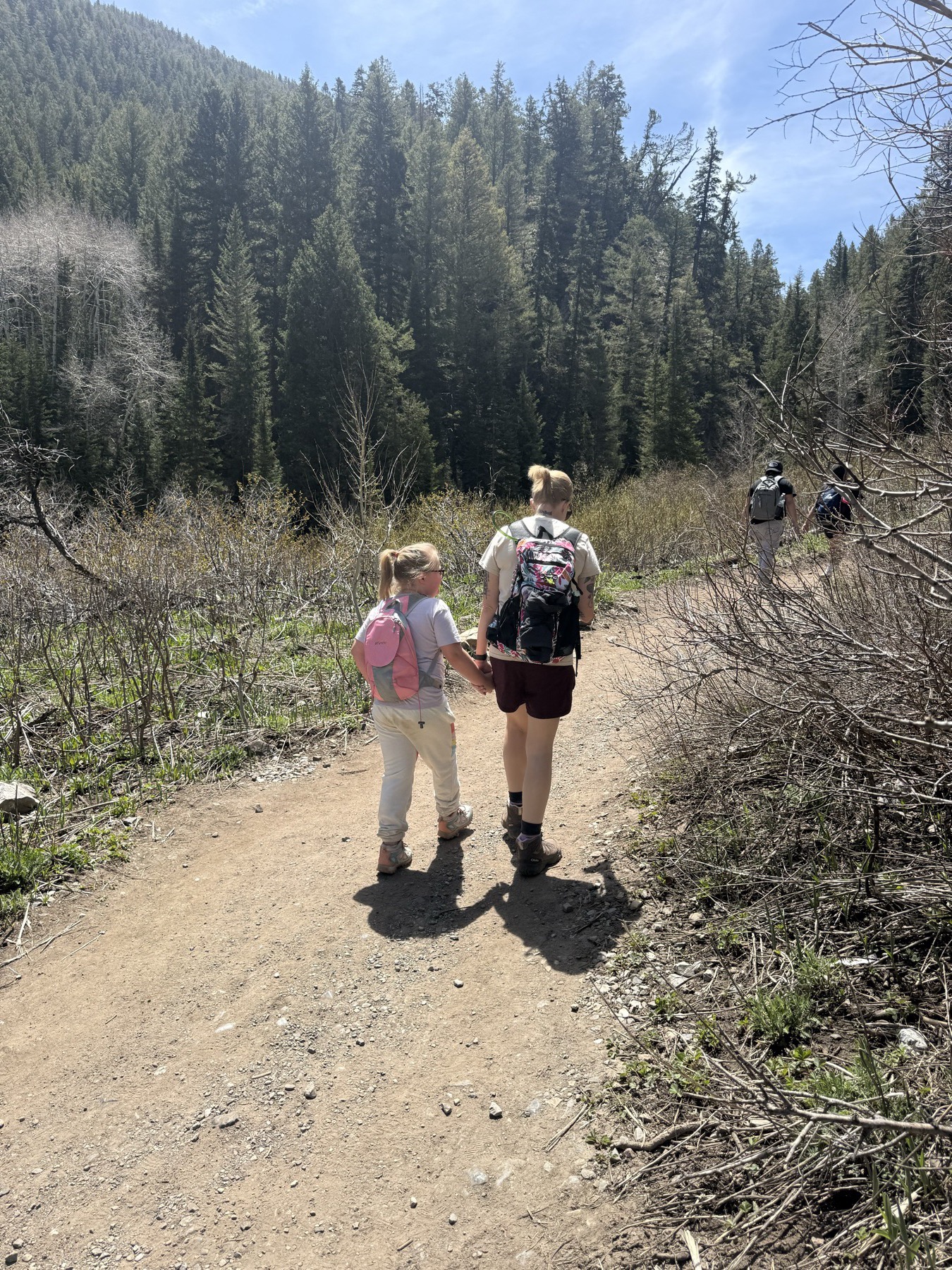 Walking a Utah trail with my family.